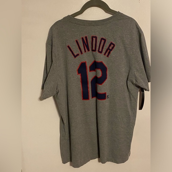 Cleveland Guardians Nike Fuse Lindor 12 - Gray, XL - Picture 2 of 3